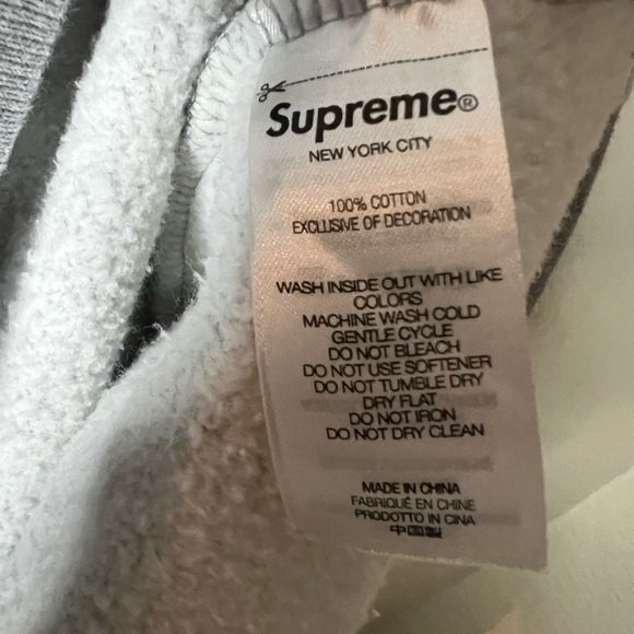 FW21 Supreme Rhinestone Hooded Sweatshirt Size Large - Picture 8 of 11